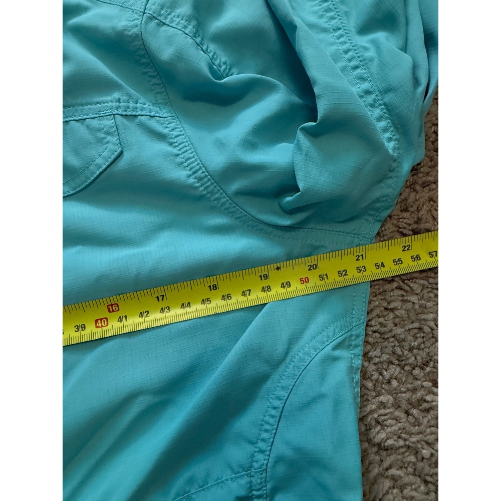 Simms Guide Series Fishing Shirt Womens Medium Teal Blue Long Sleeve Ripstop - Picture 8 of 8
